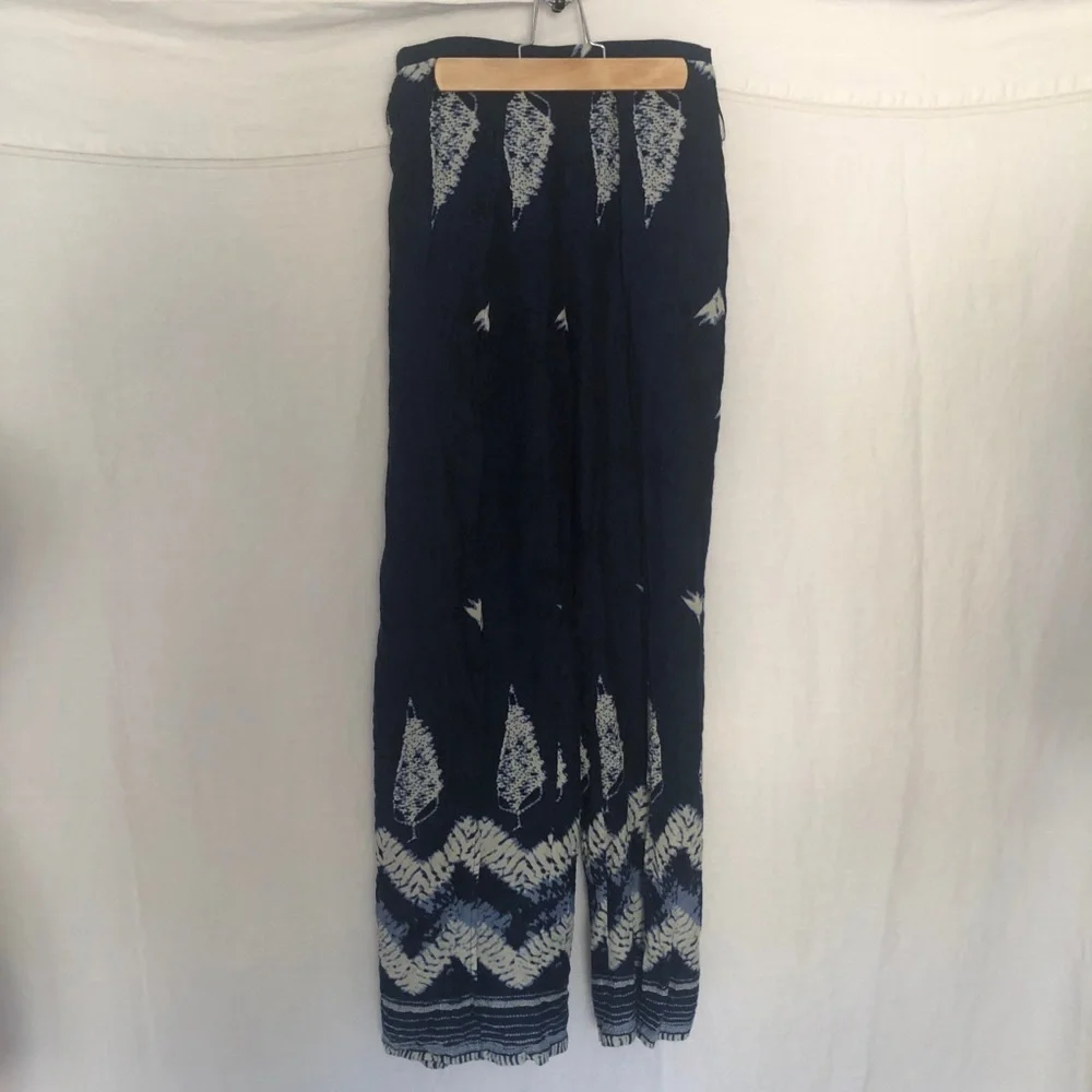 Aakaa split leg flowing bohemian pants size S